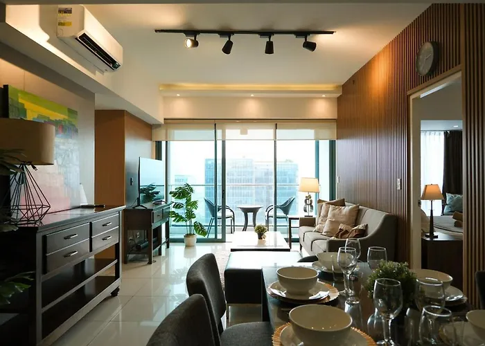 Bgc One Uptown Premium 2br With Balcony Near Supermarket, Malls And Restaurants * 마닐라